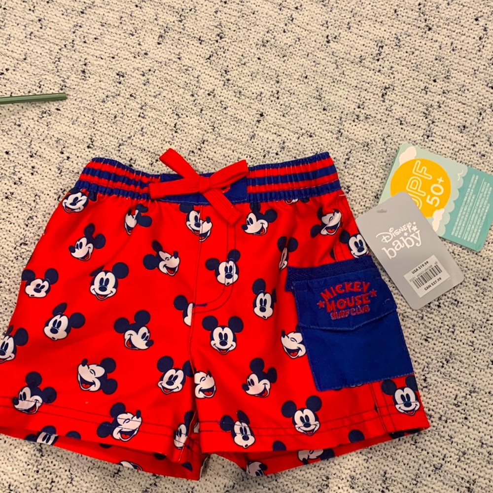 Disney Mickey Mouse swim trunks